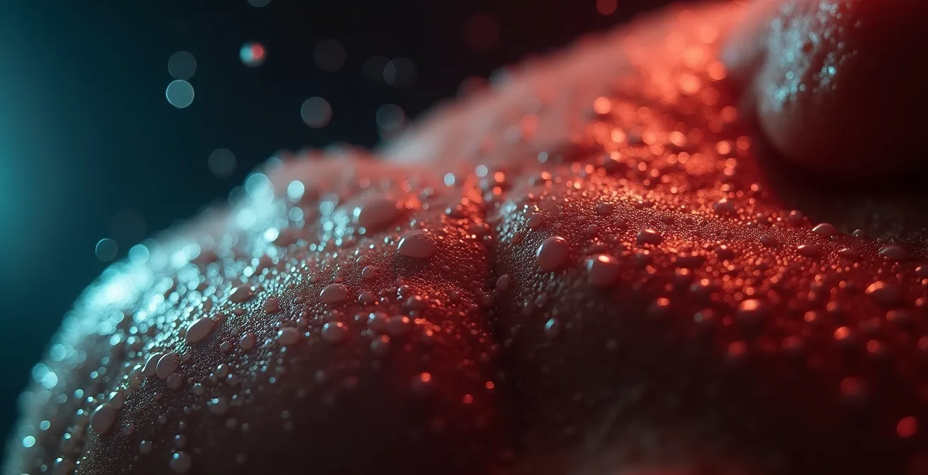 Sportif en plein effort montrant les différentes intensités d'entraînement